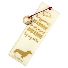 Teckel à poil ras marque-page