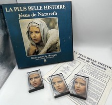 Histoire JESUS DE NAZARETH - Coffret 3 K7 Cassettes Audio - Auvidis 1970's