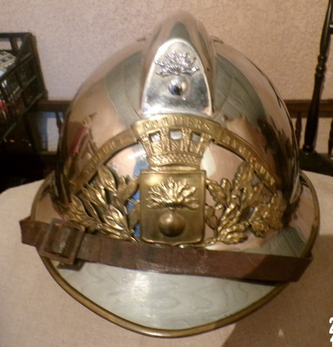 Ancien casque pompier - ancien,