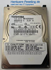 Toshiba 40 Go IDE 2,5" Disque