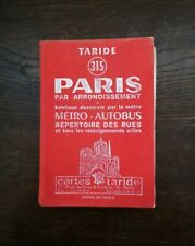 Ancien Guide Paris 1972 Taride