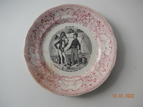 Ancienne assiette dessert - a,