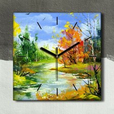 Horloge décorative sur toile