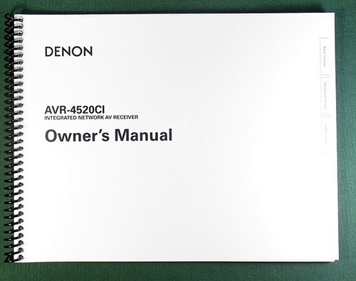 Denon avr 4520ci instruction - denon, avr-4520ci
