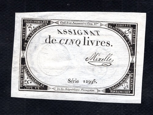 Assignat livres an 2 31 - livres,