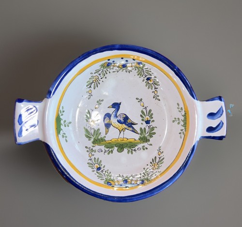 Coupelle oiseau en faience - a,