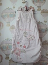 Turbulette douillette gigoteuse 6/24 mois Kitchoun rose motif lapin TB état