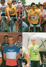 Lot de 18 cartes Cyclisme " Hinault , Fignon , Kelly , Roche , Delgado , Herrera