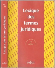 Lexique des termes juridiques
