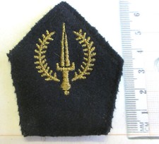 Ancien écusson de col brodé