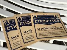 Lot de 30 étiquettes anciennes gommées neuves 3 formats