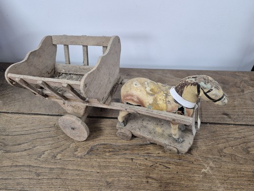 Jouet ancien cheval - cheval, avec