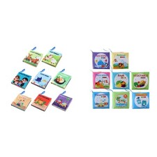 Lot de 8 livres souples Montessori pour bébés, pour garçons et filles, de 6