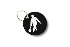 Porte cles clé clefs rond imprime double face joueur bowling