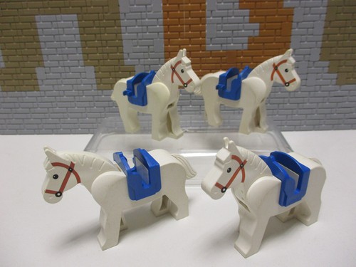 D10 lego chevaux blancs - chevaux,