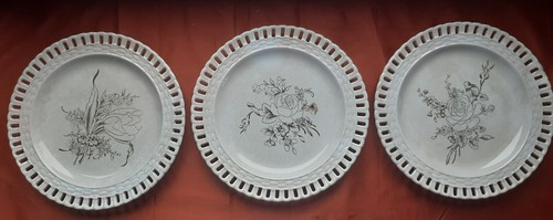 Lot assiettes ajourées - lot,