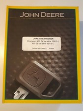 livret d entretien de chargeur 430 et 460 de tracteur john deere