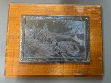 PLAQUE CUIVRE METAL ARGENTE