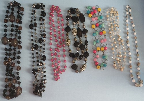 Collier perle résine et - en,