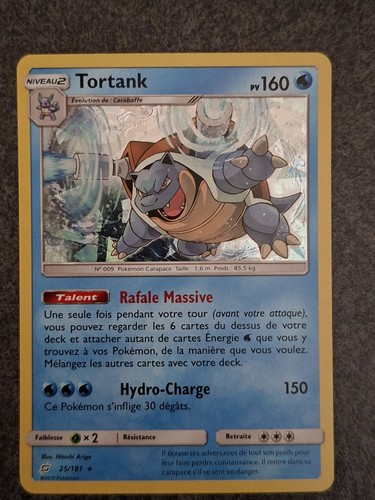 Pokémon jcc carte tortank - carte,