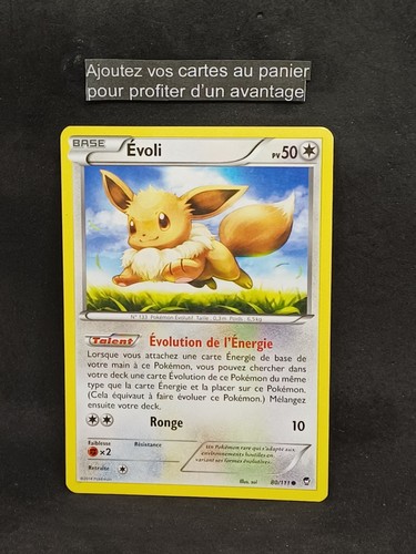 Carte pokémon commune - carte, evoli