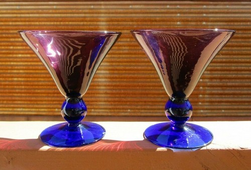 Cobalt ball stem amethyst - cobalt,