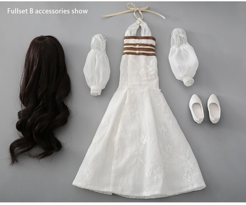 Bjd outfit white - white, long