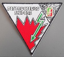 Patch 2° REP 4° Cie SNIPERS 1990s Légion Parachutiste VINTAGE TISSU ORIGINAL