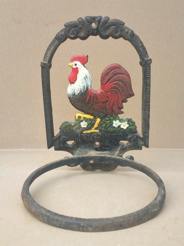 Porte plante mural coq fonte - plante,