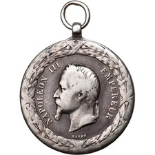 France, Napoléon III, Expédition du Méxique, History, Médaille, 1862-1863