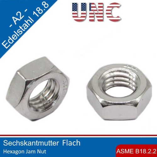 Unc écrou hex plat - unc,