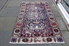 Tapis oriental laine bleu - tapis,
