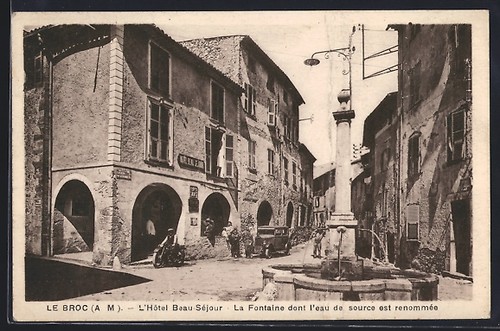 Cpa broc hôtel - le, broc,