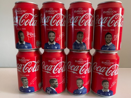 Lot canettes coca cola - 8, euro
