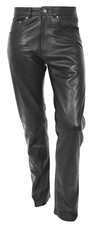 Pantalon de motard noir en