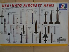 Maquette Munitions 1/72 ITALERI Ref 177 USA/NATO Aircraft Arms
