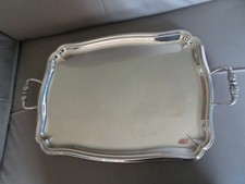 plateau en méral argenté