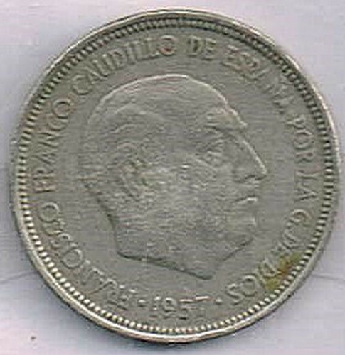 Espagne 5 pesetas franco - ,