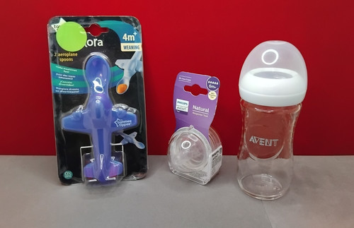 Lot neuf biberon verre - lot, neuf: