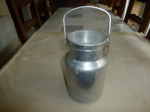 Ancien pot lait aluminium - ancien,