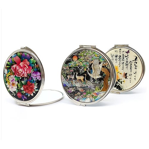 Mini miroir rond - , double