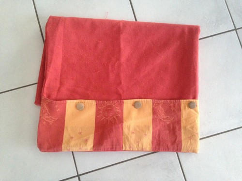 Housse edredon orange jaune
