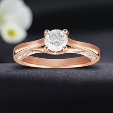 Certifié GIA, bague solitaire