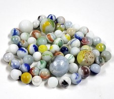 Lot De Billes En Verre Mixtes