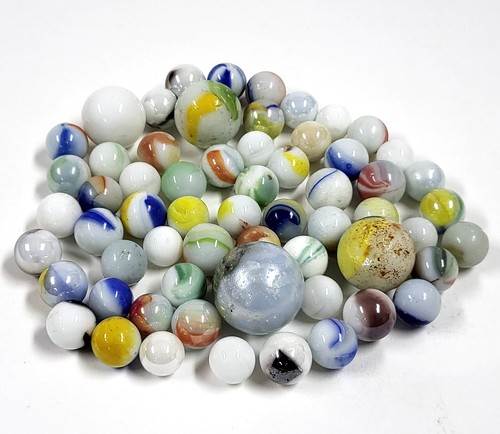 Lot billes verre - billes, en