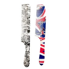 2pcs coiffure peigne homme peigne coupe ultra-mince pour le salon de coiffure