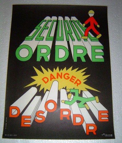 Affiche securite sncf - securite, ordre