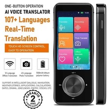 Traducteur Vocal Instantané IA +107 Langues AI Traduction Hors Ligne Photos WIFI