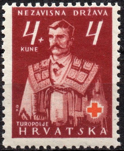 Timbre croatie 1941 - 1941, 4+4