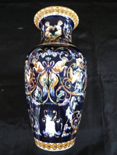 Vase ! Ancien ! Faïence ! Gien Bleu ! 1971 !